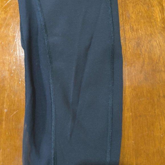 Lululemon Crop Leggings with Mesh Calf Stripe - Picture 3 of 6